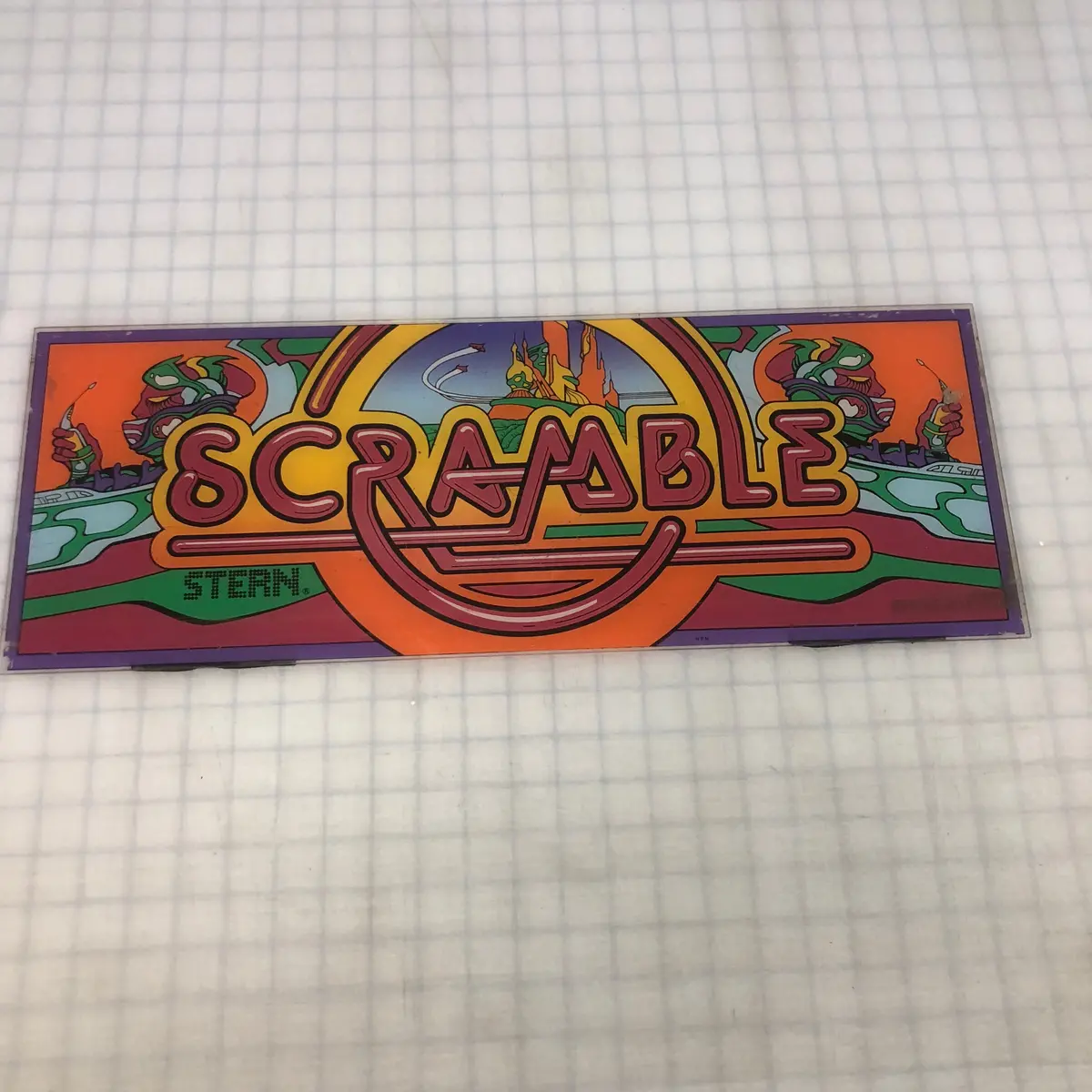 Vintage - Scramble Arcade Marquee 1
