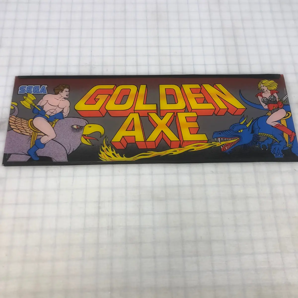 Vintage - Golden Axe Arcade Marquee 1