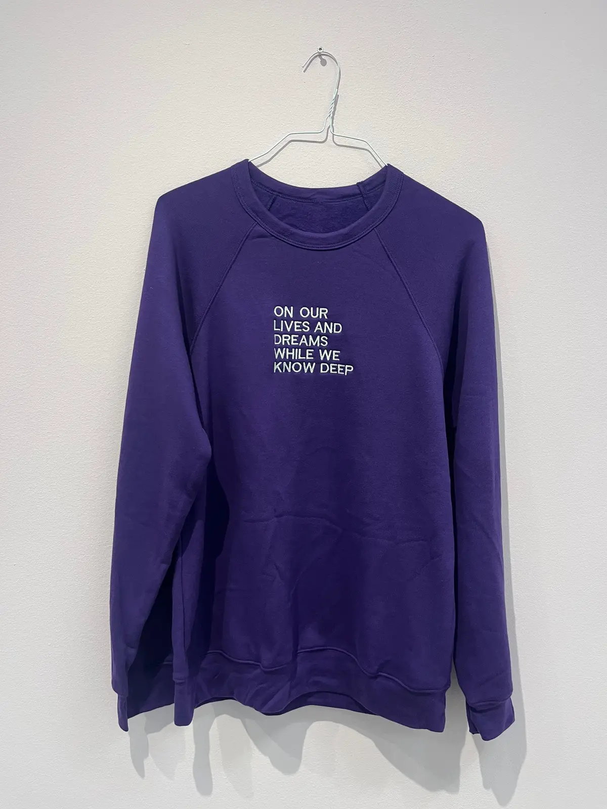 Yaz Purple Sweatshirt "On Our Lives And Dreams" 1