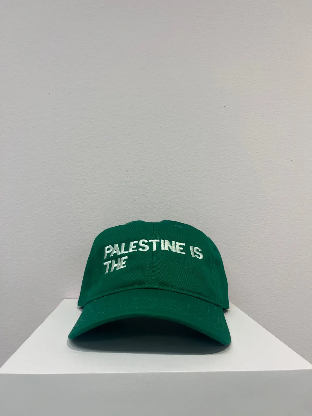 Yaz Green Baseball Hat "Palestine Is The" 1
