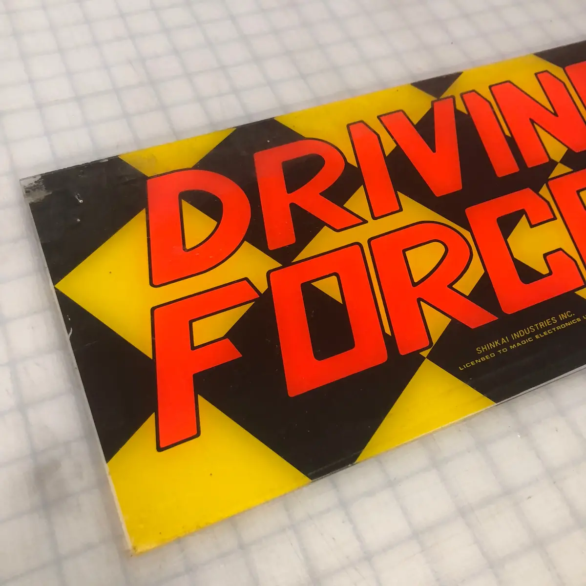 Vintage - Driving Force Arcade Marquee 1