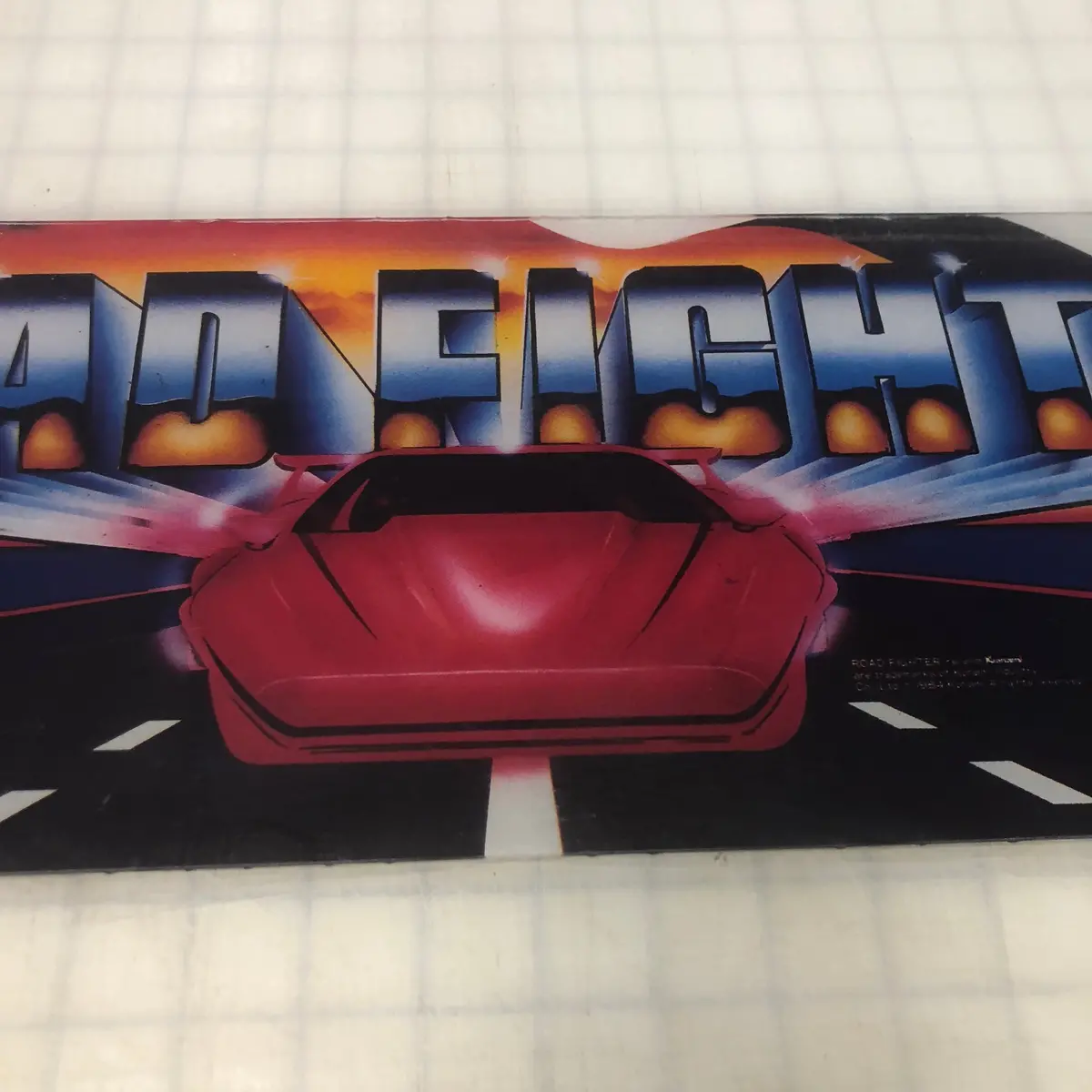 Vintage - Road Fighter Arcade Marquee 1