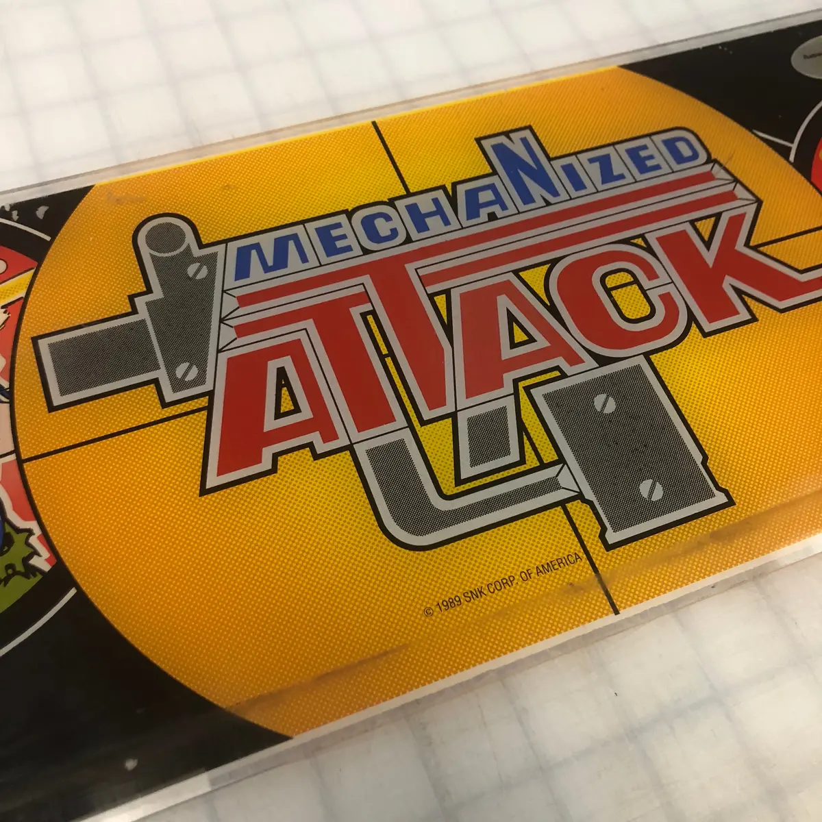 Vintage - Mechanized Attack Arcade Marquee 1