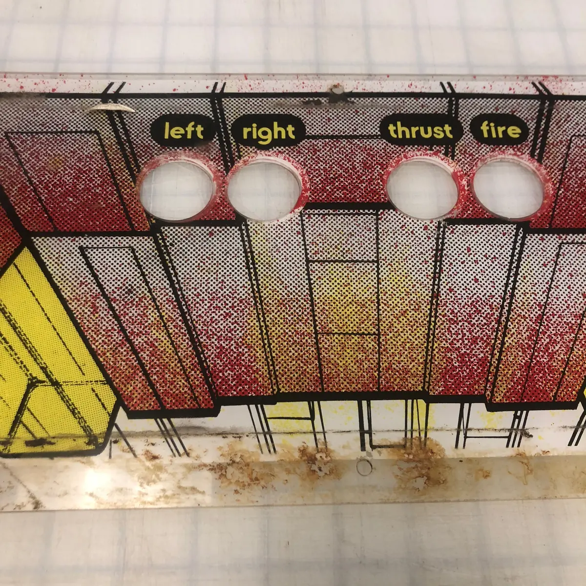 Vintage - Star Castle Arcade Acrylic Control Panel 1