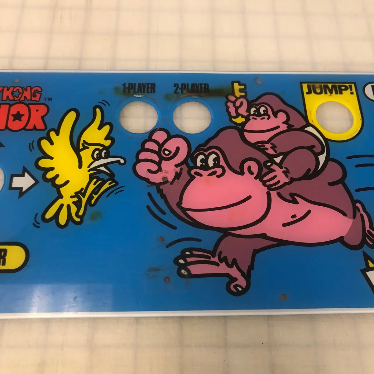 Vintage - Donkey Kong Jr Arcade Acrylic Control Panel 1