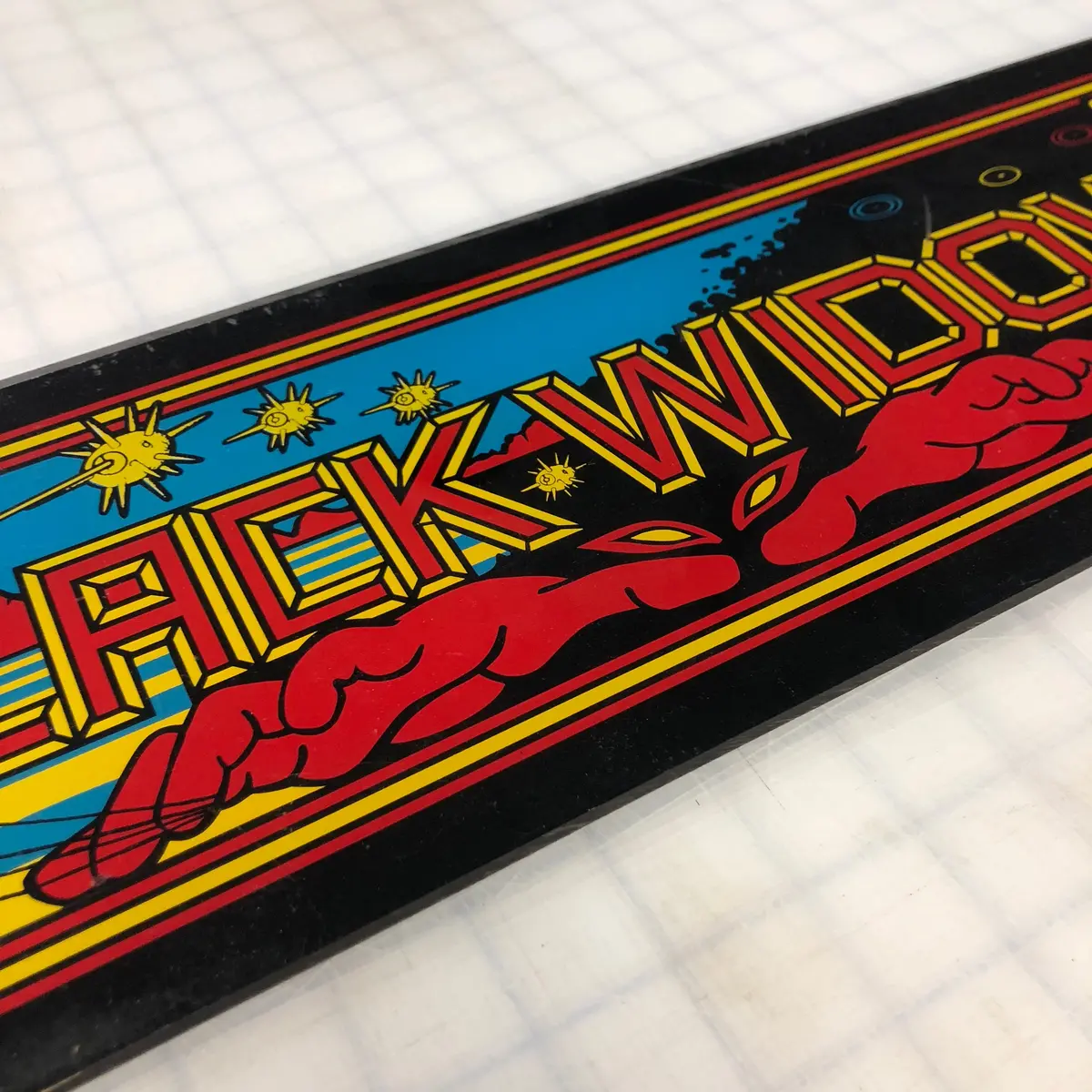 Vintage - Black Widow Arcade Marquee 1