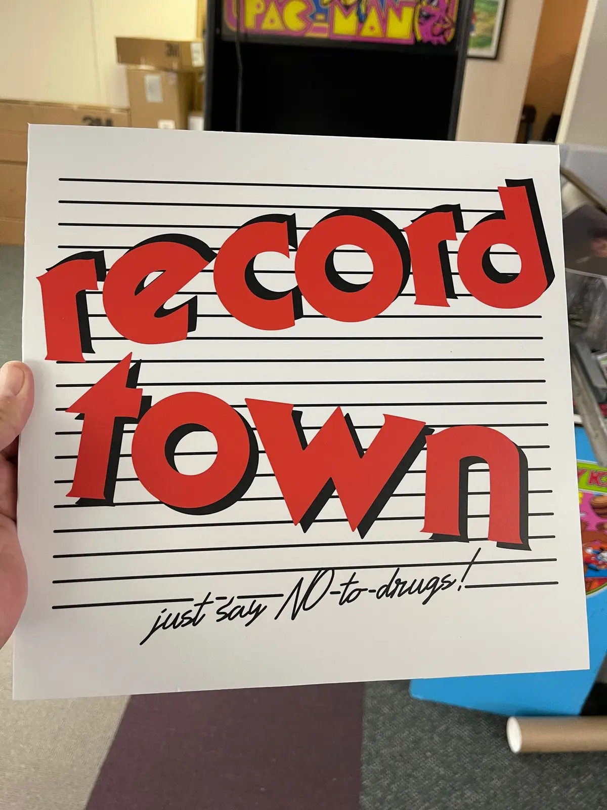 Record Town Sign 1