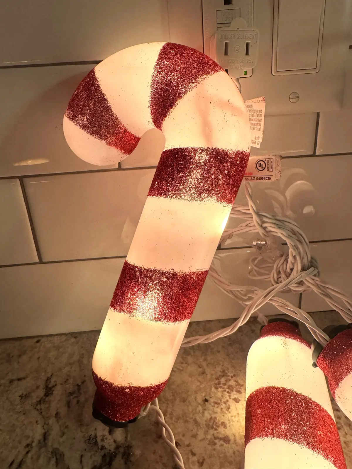 Set Of 4 Candy Cane Pathway Christmas Lights 1