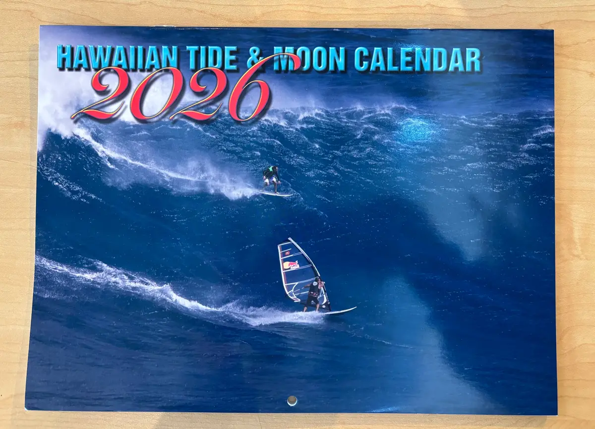 Hawaiian Tide & Moon Calendar 2026 1