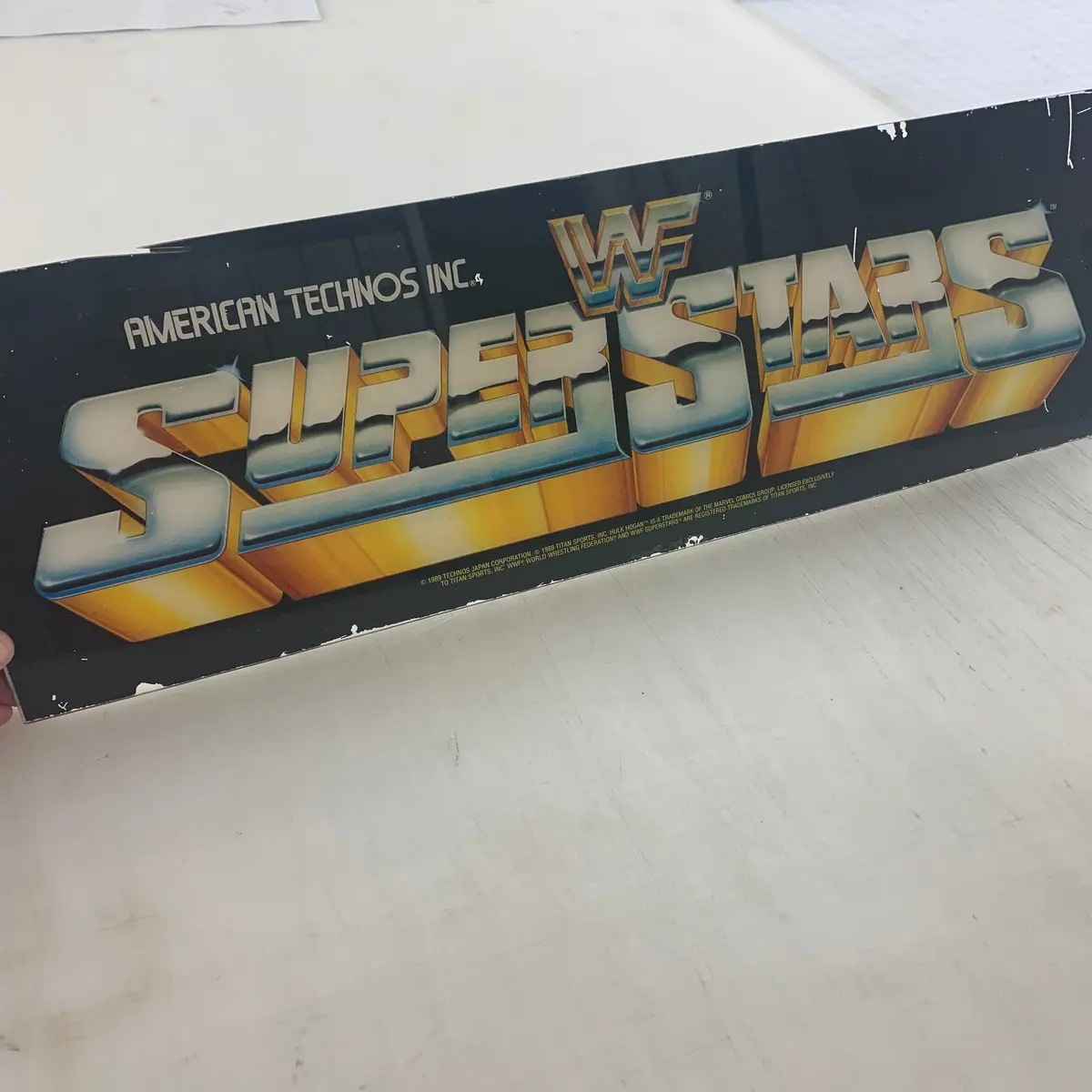 Vintage -  Wwf Superstars Arcade Marquee 1