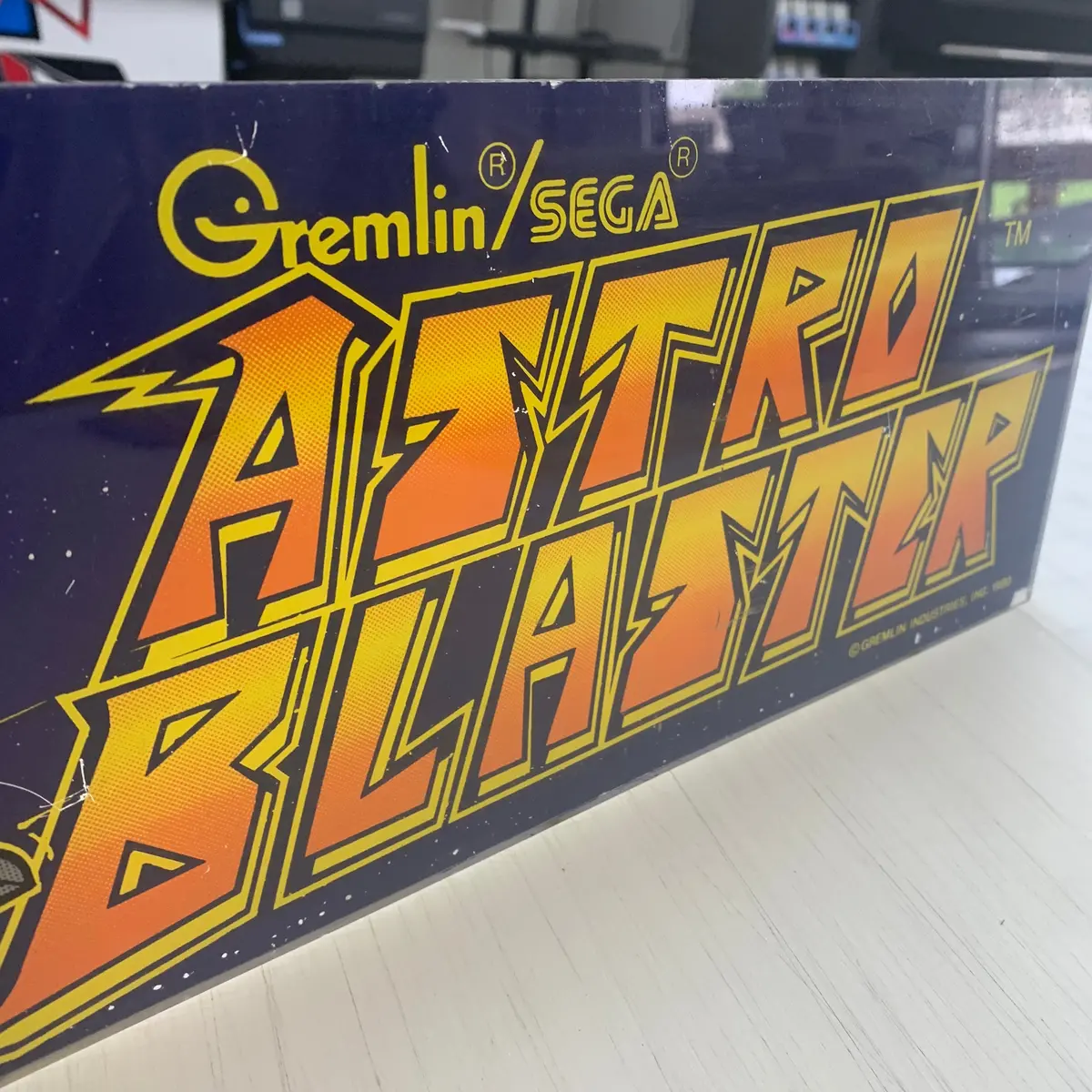 Vintage - Astro Blaster Arcade Marquee 1