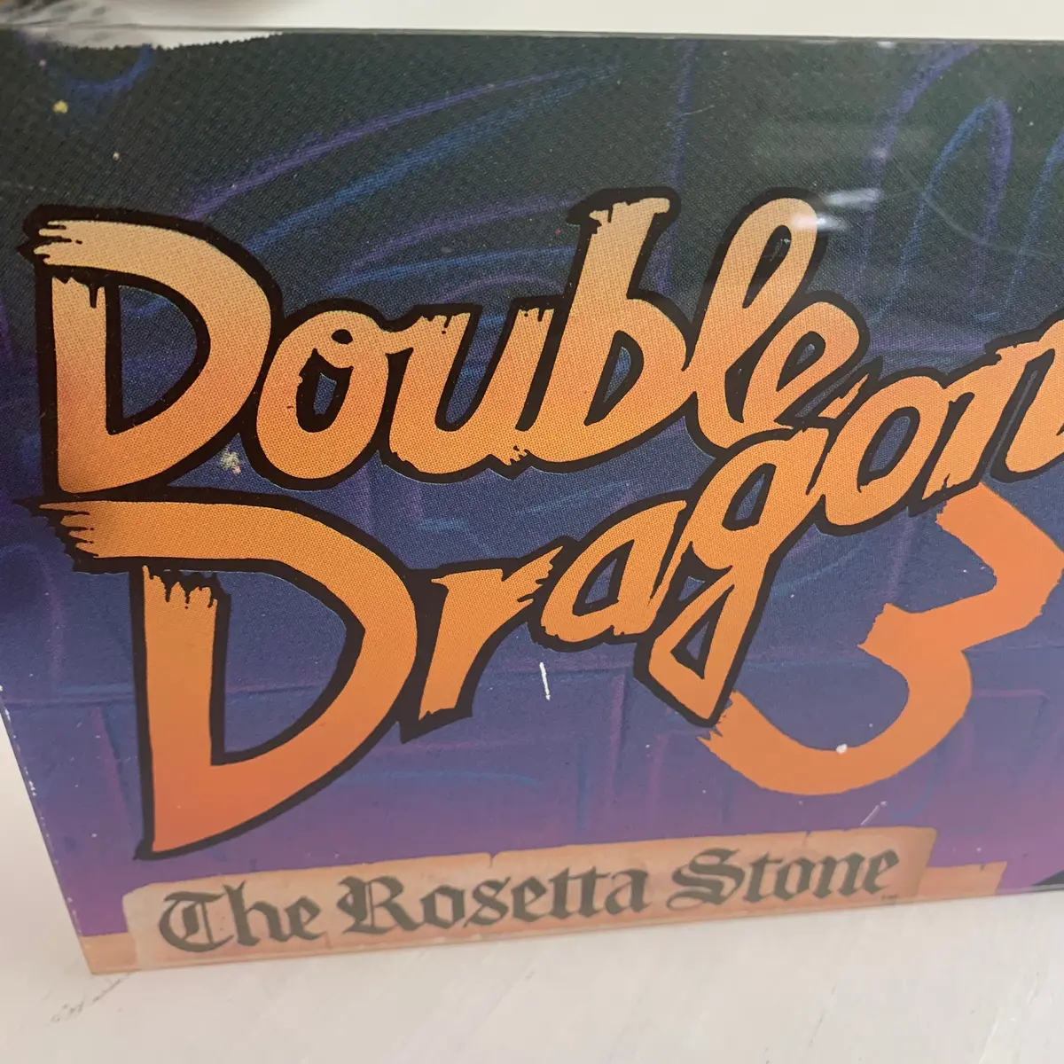 Vintage - Double Dragon 3 Arcade Marquee 1
