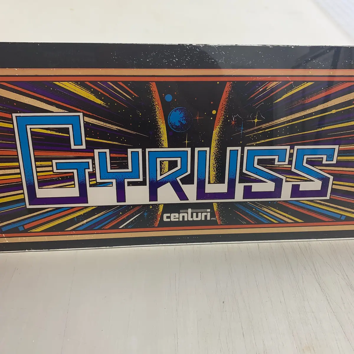 Vintage - Gyruss Arcade Marquee 1