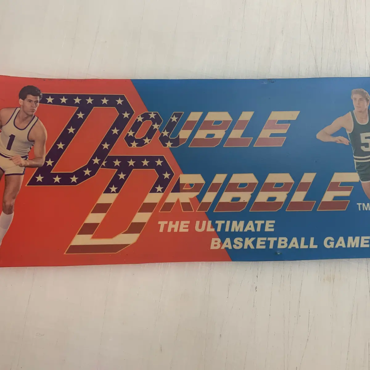Vintage - Double Dribble Arcade Marquee Translite 1