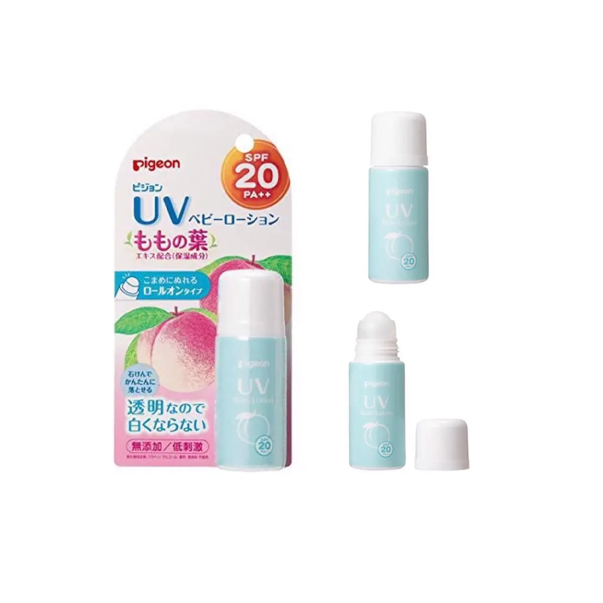 Pigeon Uv Baby Roll-On Peach Leaf 1
