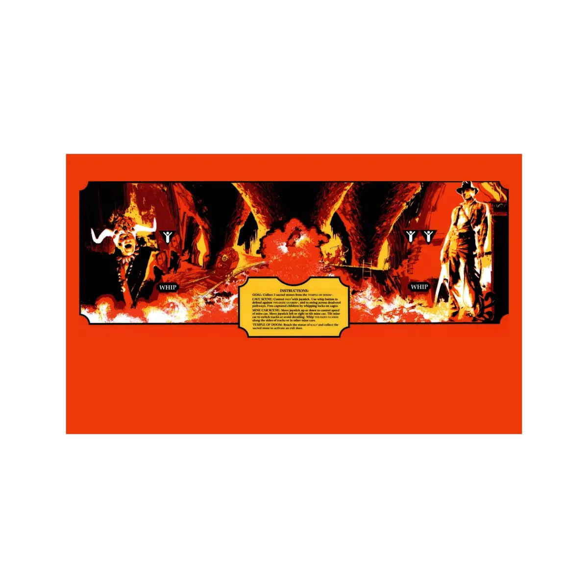 Indiana Jones And The Temple Of Doom Cpo - Control Panel Overlay 1