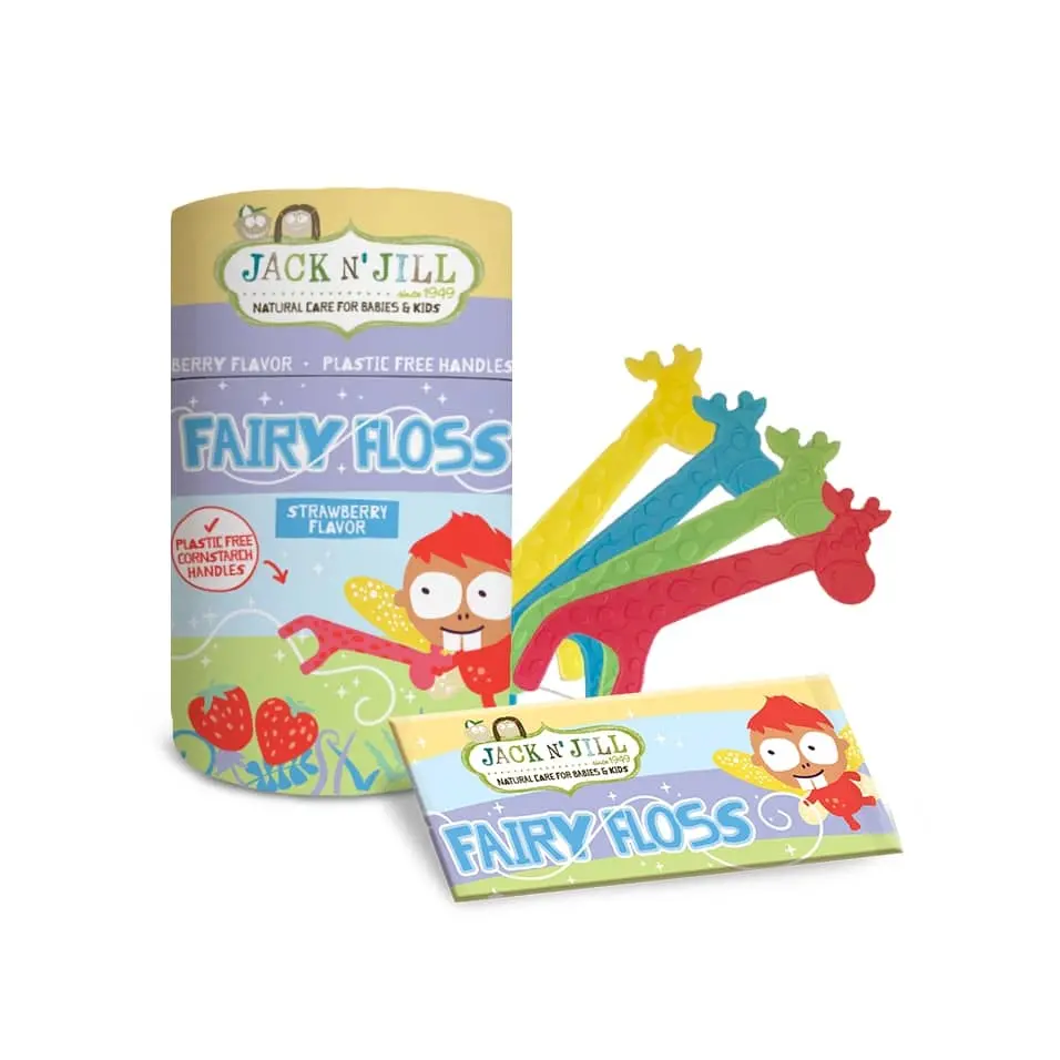 Jack N Jill Biodegradable Floss Picks For Kids (4 Pack) 1