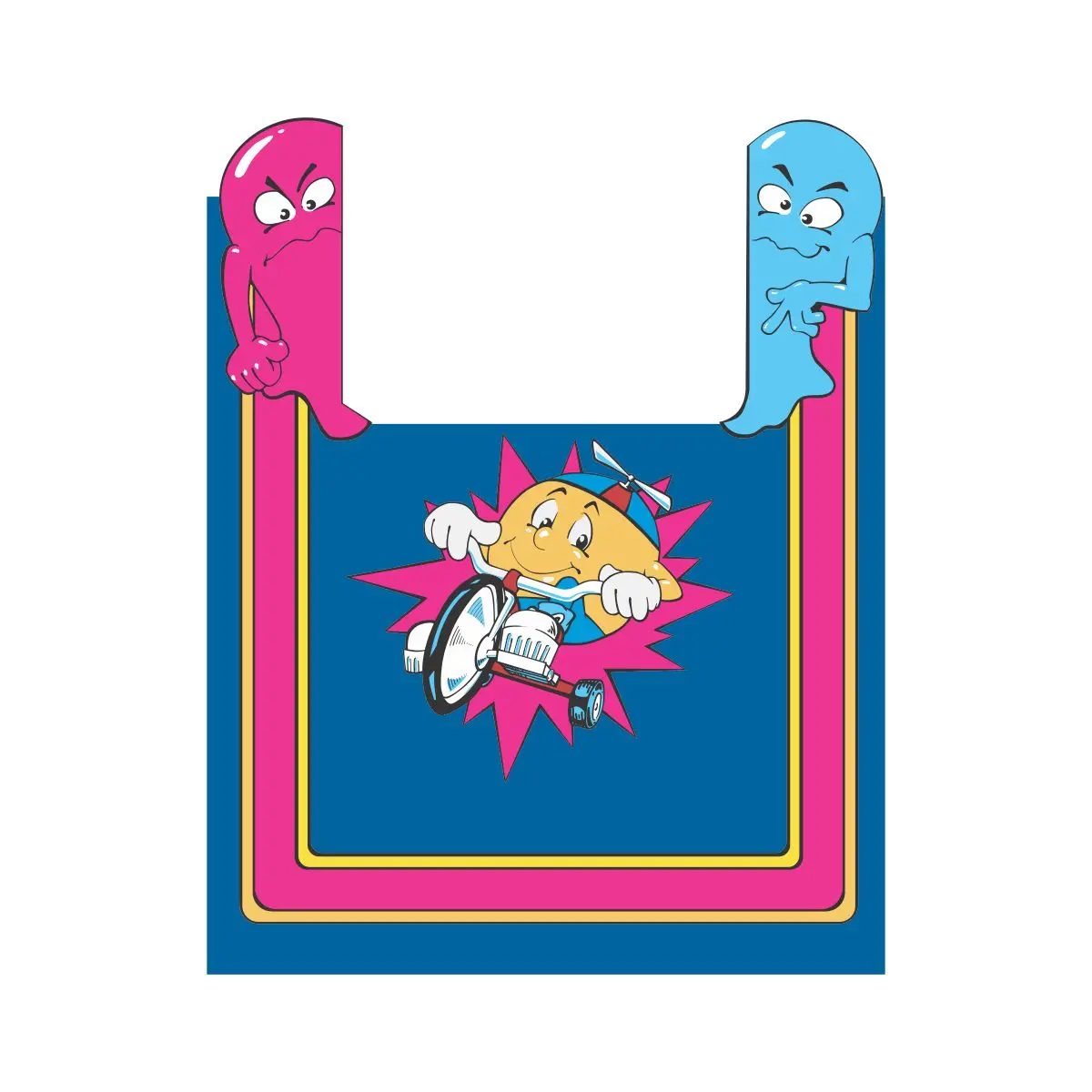 Jr Pac-Man Kickplate Decal 1