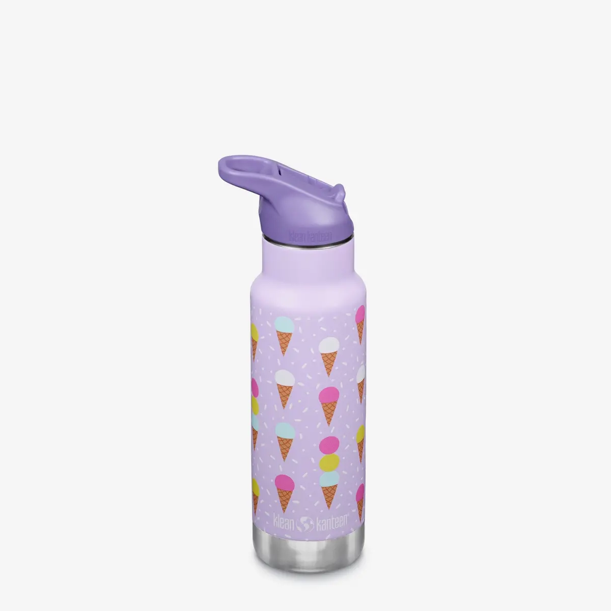 Klean Kanteen 12 Oz Classic Kid's Insulated Water Bottle With Flip Seal Sport Cap And Straw 1