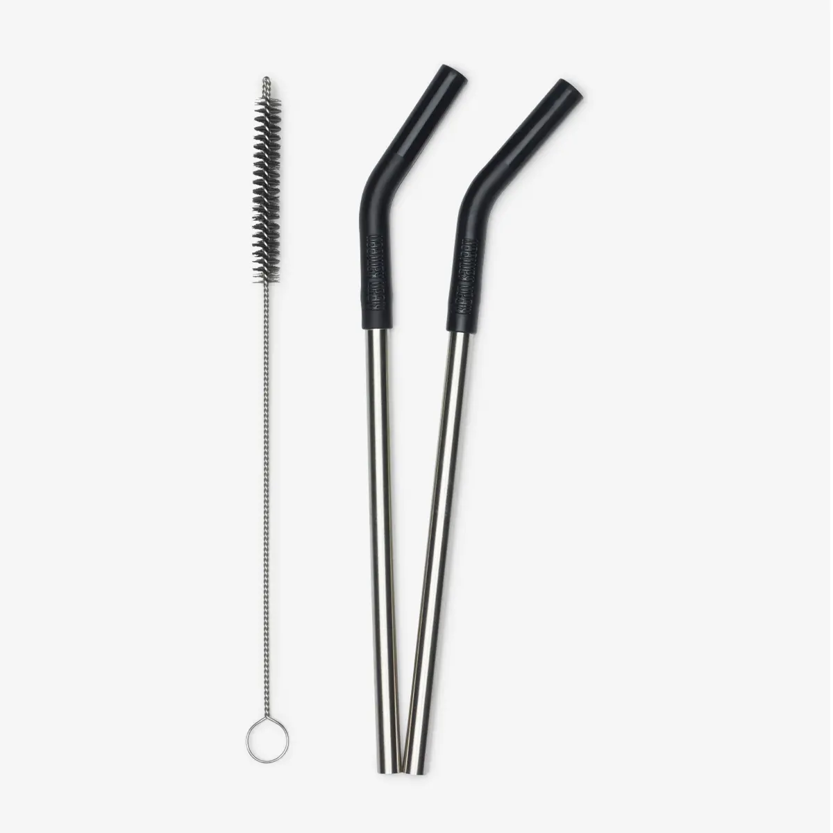 Klean Kanteen Straw 2-Pack With Brush - Black 1