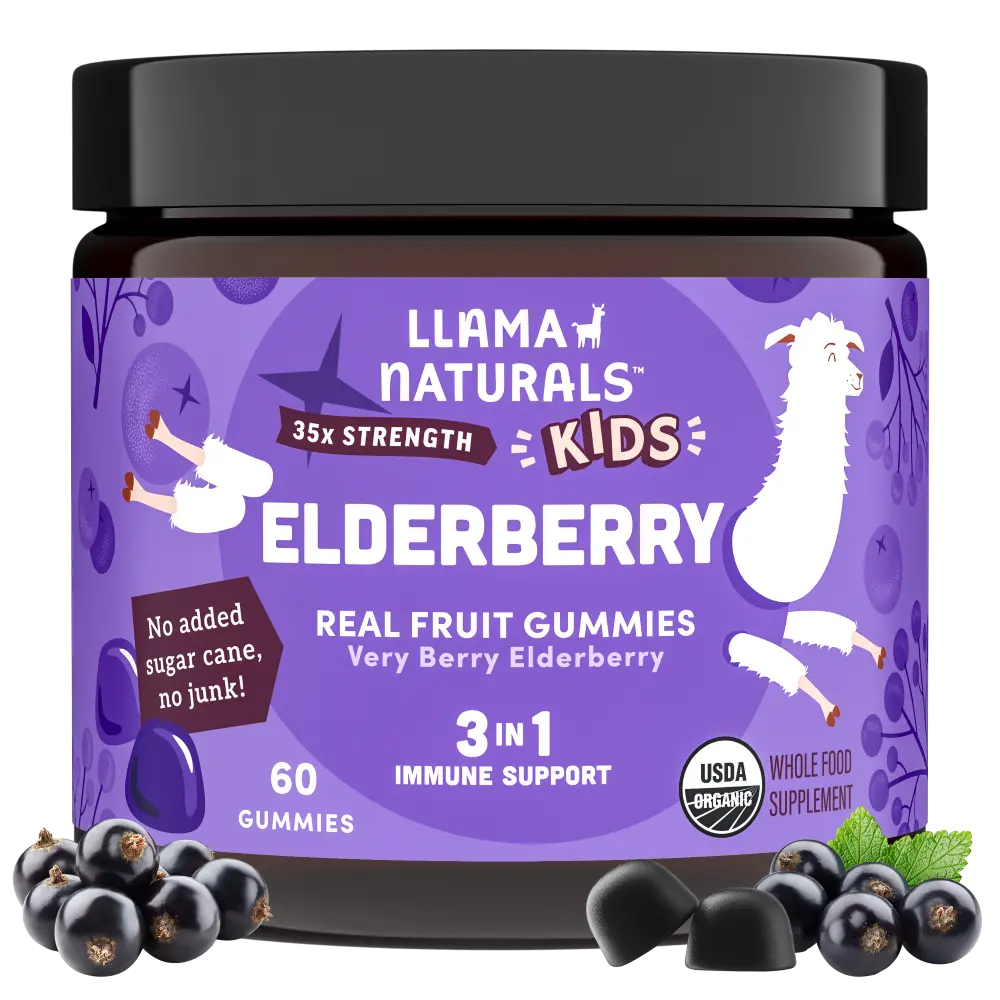 Llama Naturals Kids Elderberry Immunity Gummies (60 Ct) 1