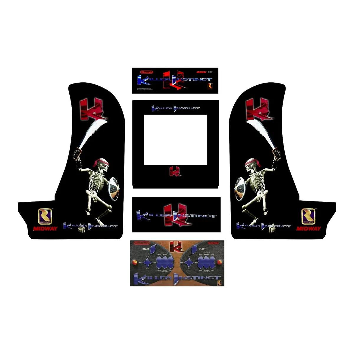 Arcade1up Countercade Killer Instinct Decal Kit 1