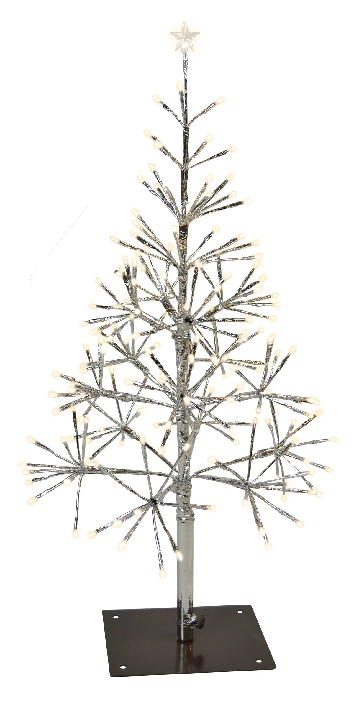 Shimmering Tree Led Silver/Warm White Twinkle 1