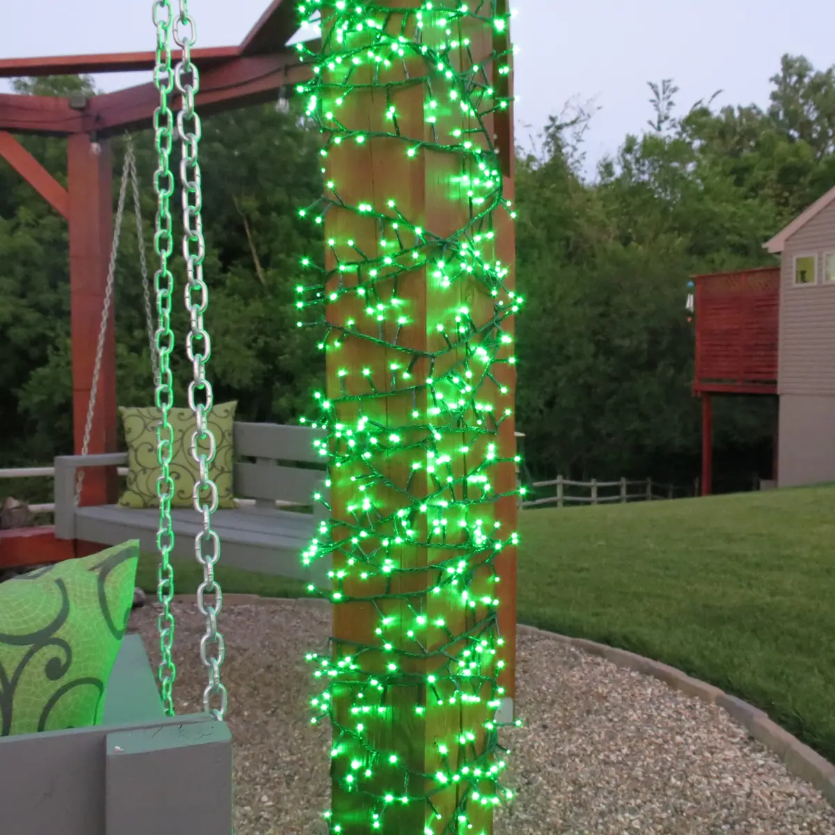 768 Led Twinkling Cluster Rice Christmas Lights On A Reel 1