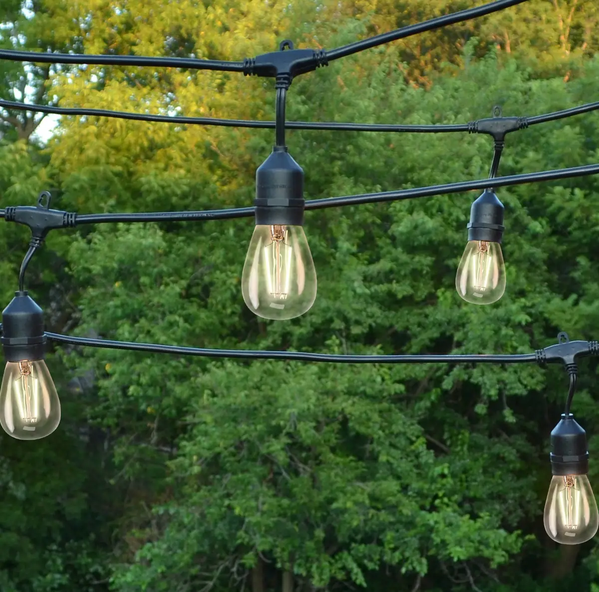 Set Of 10 Warm White Led Edison Patio Lights 1