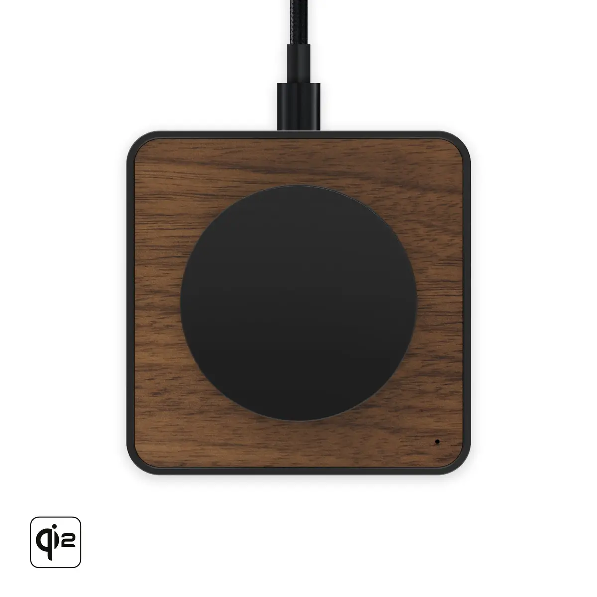 Walnut Wireless Charging Pad 1
