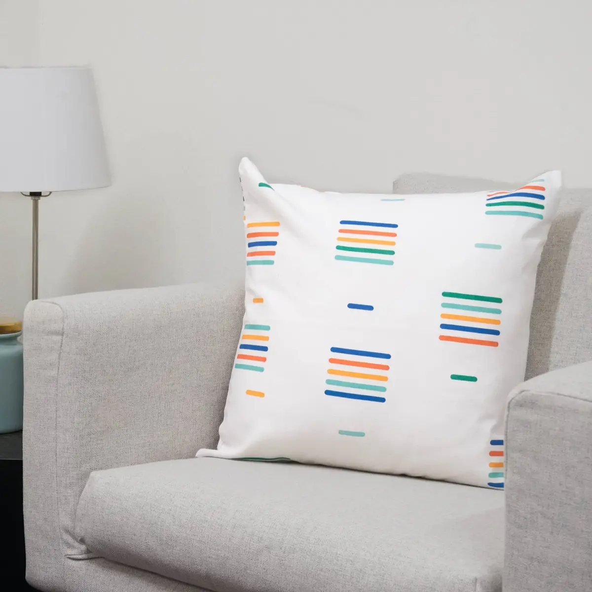 Ready For Color Organic Cotton Throw Pillow Cover 1