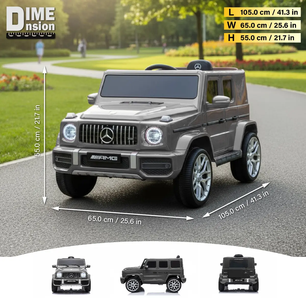 Mercedes-Benz Amg G63 12V Ride On Car With Remote Control And Leather Seat, Licensed 4