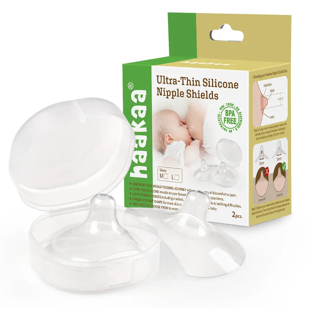 Haakaa Silicone Nipple Shields 2-Pk (18 Mm) 1