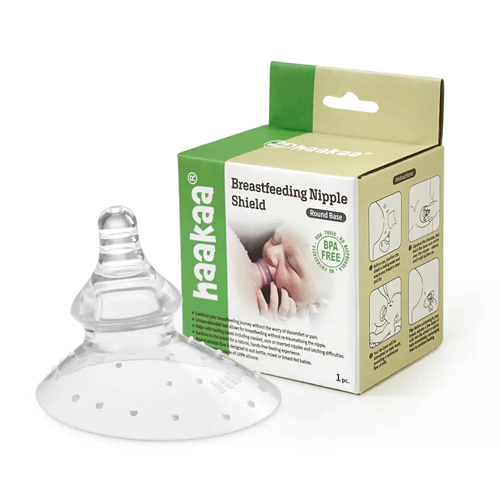 Haakaa Silicone Breastfeeding Nipple Shield, Round Shape 1 Pk 1