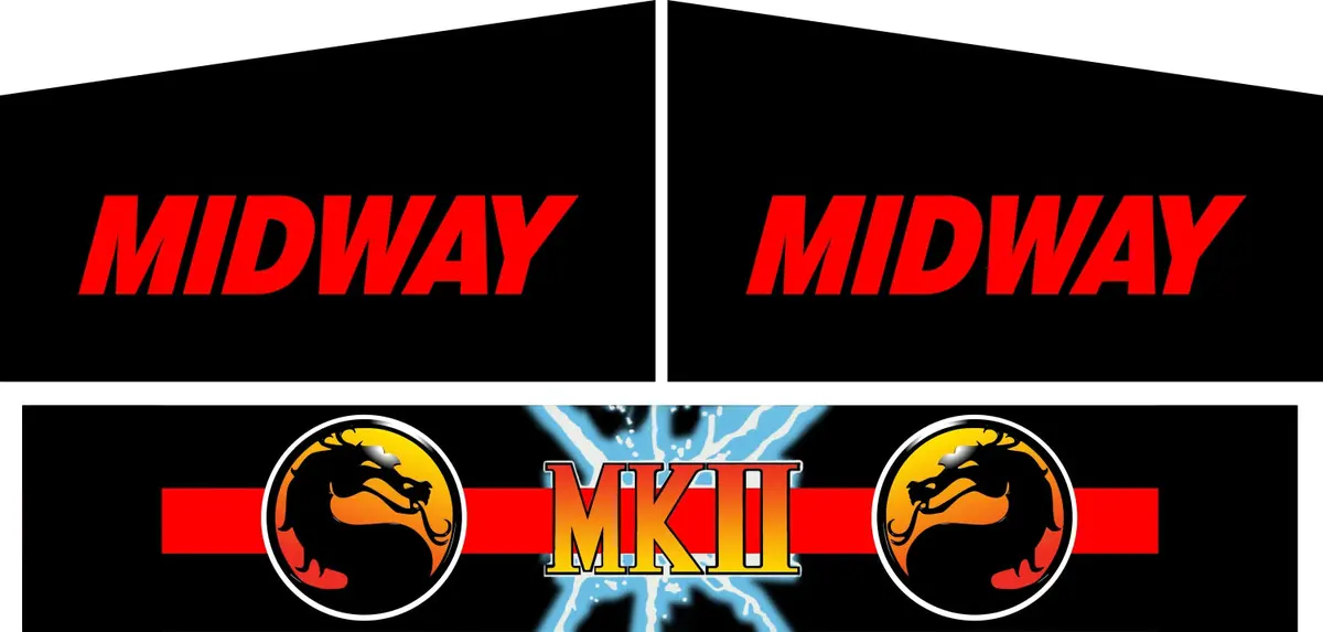Mortal Kombat Ii 2 Control Panel Box Art Set 1