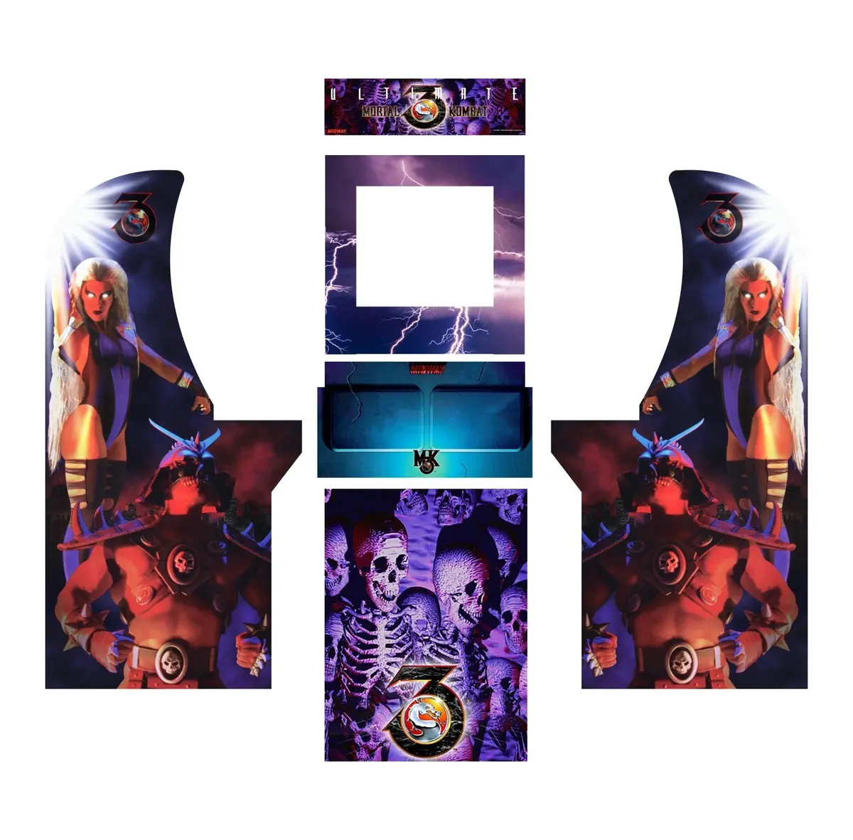 Arcade1up - Mortal Kombat Iii 3 Mk  Art 1