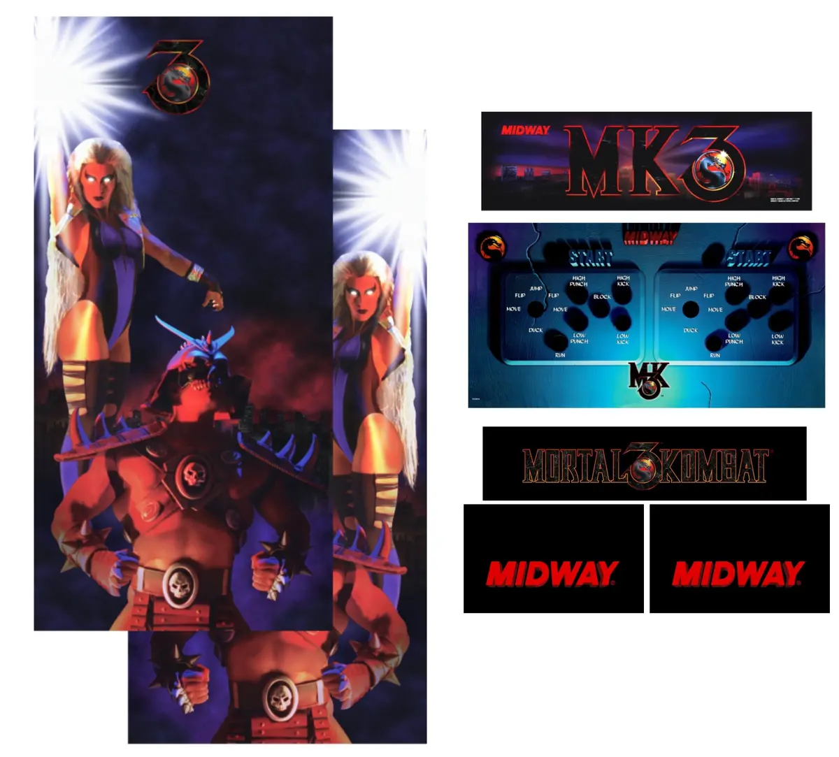 Mortal Kombat 3 Mk3 Complete Restoration Kit 1