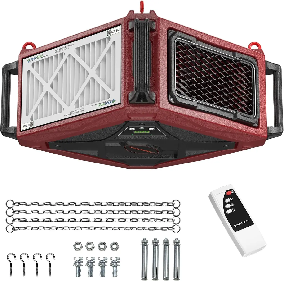 Abestorm 270 Degree Intake Air Filtration System For Woodworking | Decdust 1080 1