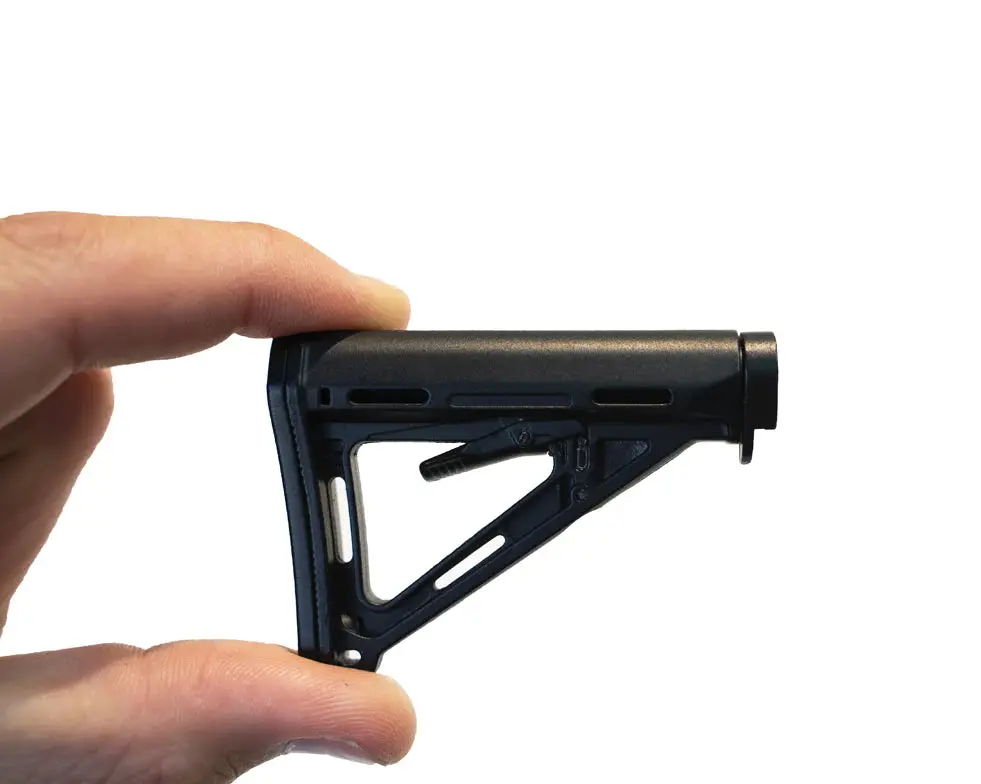 Miniature 1:3 Scale Model Mini Milspec Adjustable Ar15 Stock Diecast Metal Building Kit Attachment 1