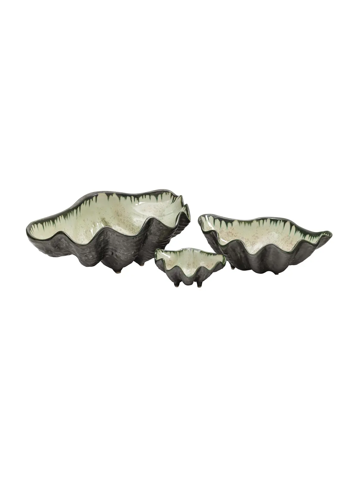 Weston Table Mint And Charcoal Sea Clam Bowl 1