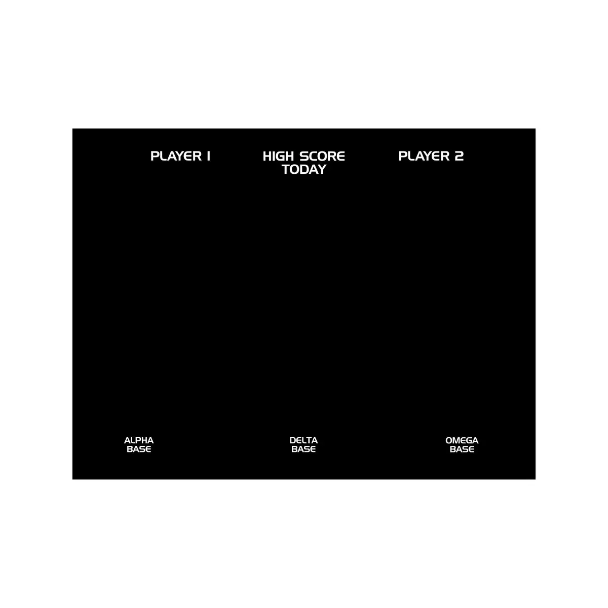 Missile Command Tinted Plexi Arcade Bezel 1