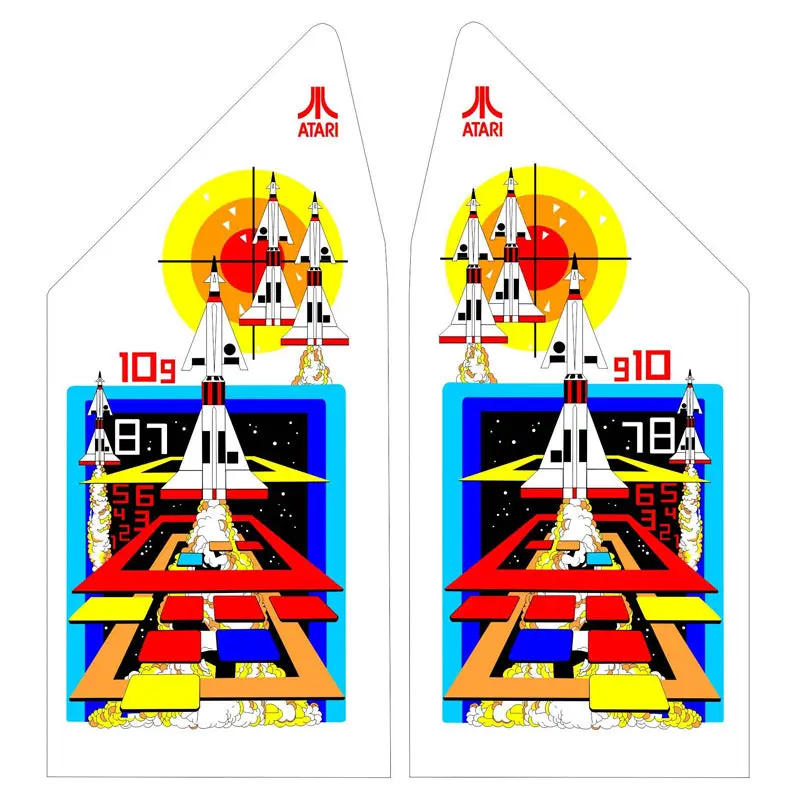 Missile Command Cabaret Arcade Side Art- Full Wrap - Custom 1