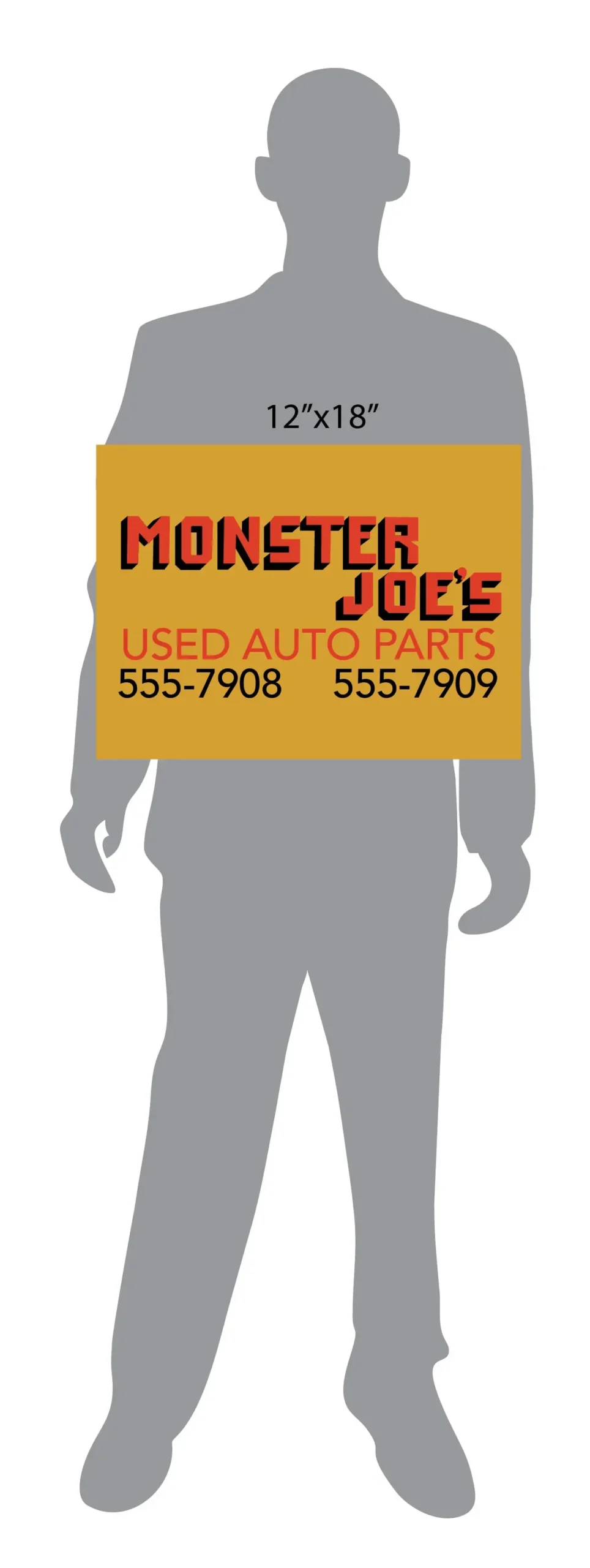 Monster Joe's Used Auto Parts Pulp Fiction Sign 2