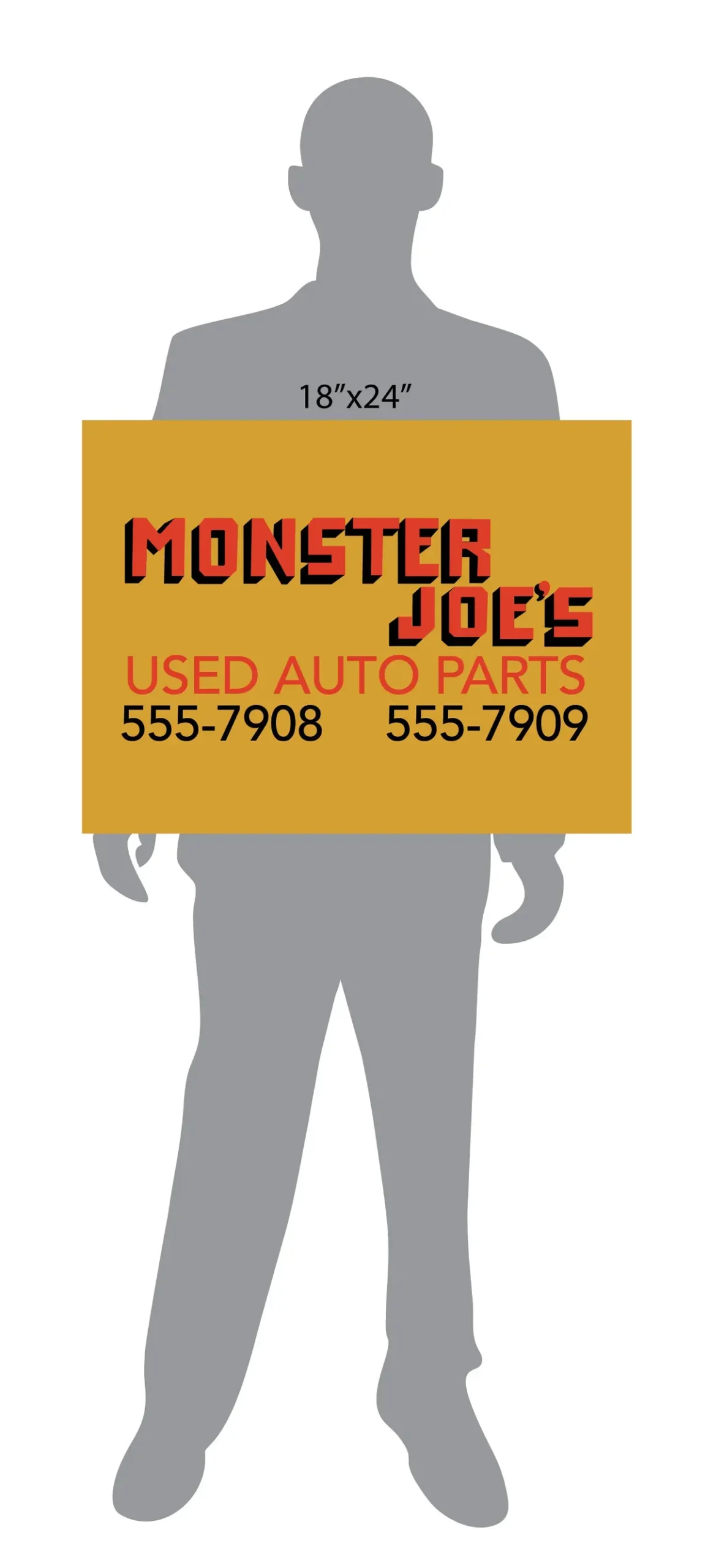 Monster Joe's Used Auto Parts Pulp Fiction Sign 3