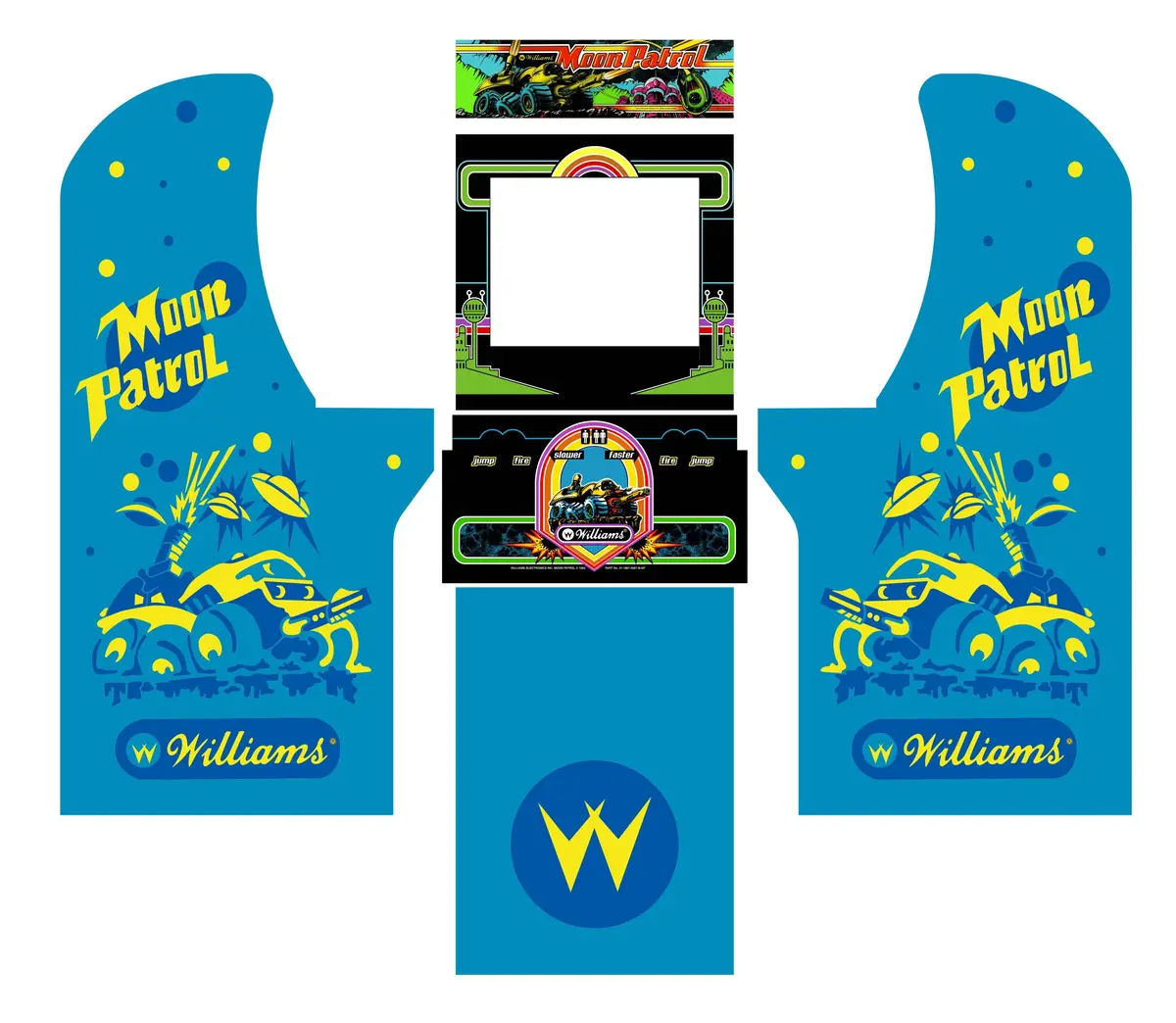 Arcade1up - Moon Patrol Art 1
