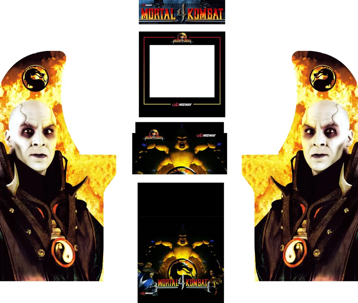 Arcade1up - Mortal Kombat 4 Mk4 Art 1