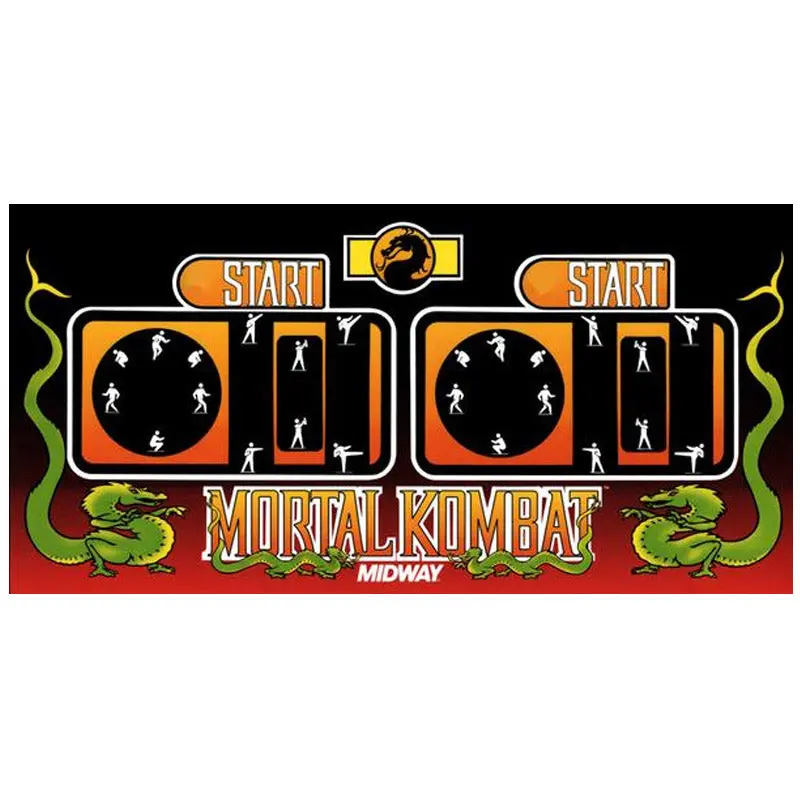 Mortal Kombat Cpo - Control Panel Overlay - Premium 3M Vinyl 1