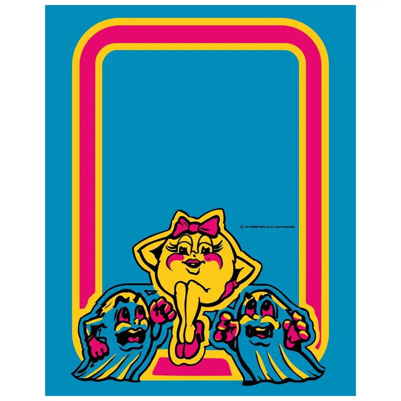 Ms. Pac-Man Kickplate Decal 1