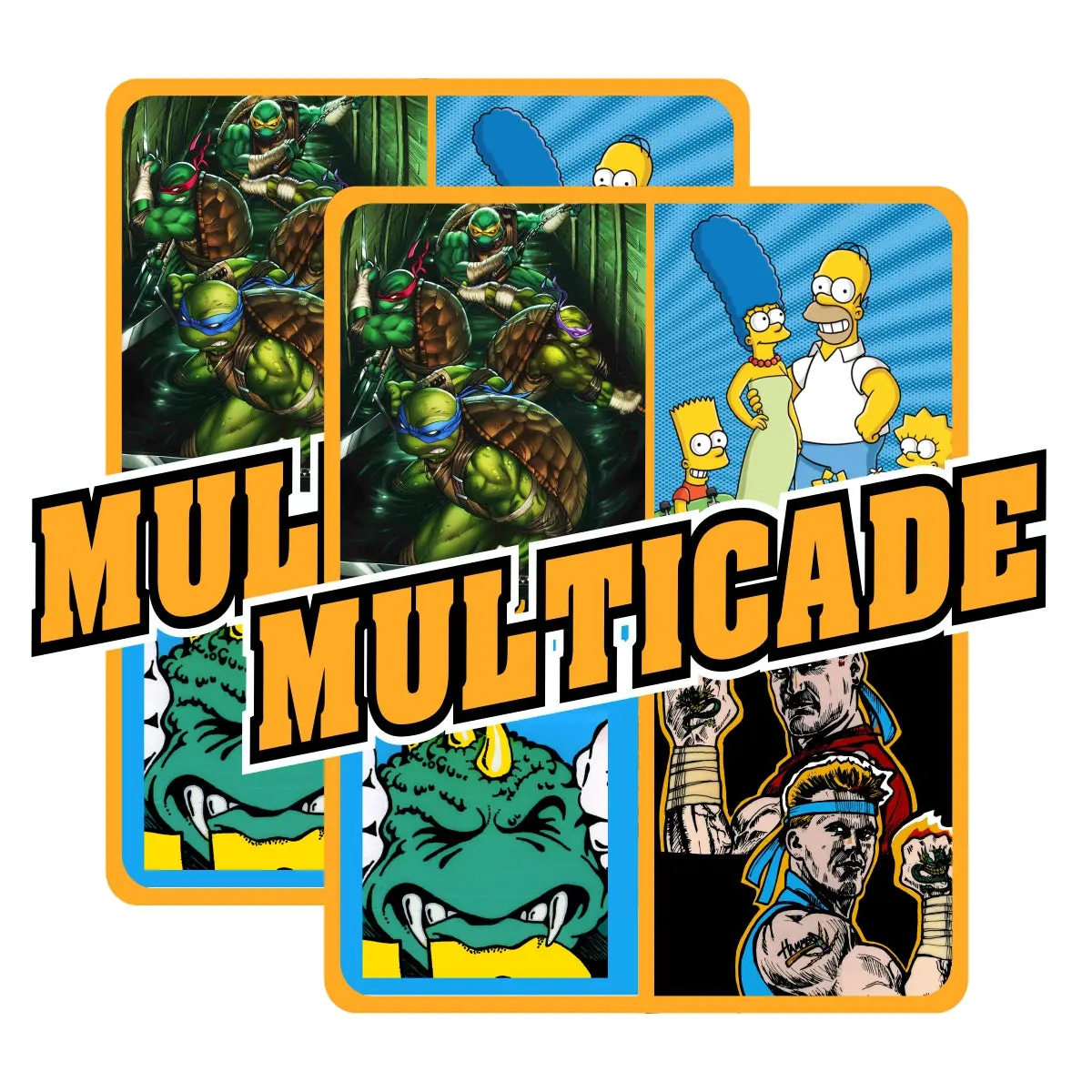 Scrolling Arcade Multicade Side Art 1