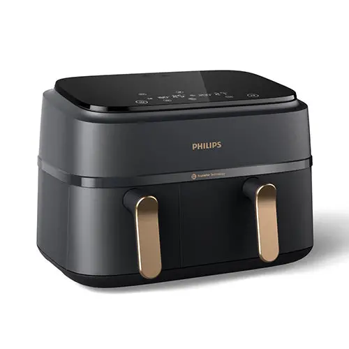 Philips 9L Dual Basket Airfryer With Rapid Air Technology - Na352/00 1